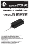 owner`s manual manuel d`utilisation manual de operación