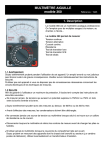 MULTIMÈTRE AIGUILLE modèle 360