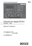 Dispositif de réglage ROTEX