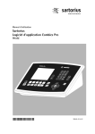 Sartorius Logiciel d`application Combics Pro PHASE