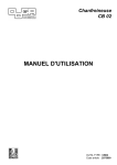 Chanfreineuse CB 02 MANUEL D`UTILISATION