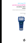 DP-Calc Micromanometre Modele 5825 Manuel d` utilisation et