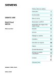 Simatic Multi Panel MP270 - Services