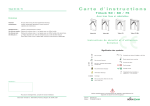 Carte d`instructions