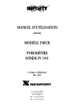 INFCR French - Panel Meter Manual (French version)PYROMÈTRE