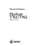FlexScan T761/T962 Manuel d`utilisation