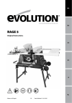 manuel d`utilisation - Evolution Power Tools