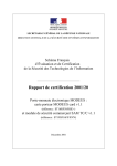 Rapport de certification 2001/20