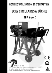 SCIES CIRCULAIRES &Agrave; B&Ucirc;CHES SBP 600 K - Societe
