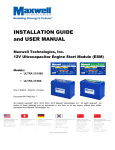 INSTALLATION GUIDE and USER MANUAL