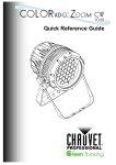 COLORado™ Zoom Tour Cool White Quick Reference Guide