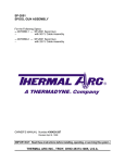 Thermal Arc SP 2001 Spool Gun Assembly Owner`s Manual_