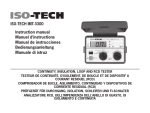 ISO-TECH IMT-3300 Instruction manual Manuel d`instructions