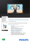 fiche constructeur du t&eacute;l&eacute;viseur Philips 48PFS8109 au - Son