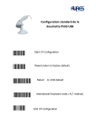 Configuration standard de la douchette PS50 USB