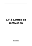 CV & Lettres de motivation