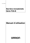 Barrière immatérielle Séri F3S-B Manuel d`utilisation
