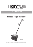 Fraise &agrave; neige &eacute;lectrique