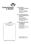 Instructions techniques d`installation et d`entretien