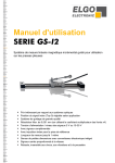 Manuel d`utilisation SERIE GS-I2