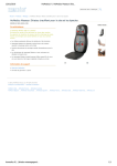 HoMedics Masseur Shiatsu chauffant pour le dos et les &eacute;paules