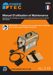 Manuel D`utilisation et Maintenance - Power-TEC
