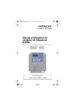 Manuel d`Utilisation du variateur de fréquence SJ2002