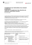 Compl&eacute;ment aux instructions et au manuel d`utilisation Guide pour l