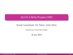 ULCO-L3Info-Projets-CM3 - LISIC - Universit&eacute; du Littoral C&ocirc;te d`Opale