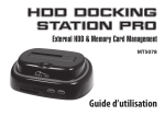 HDD DOCKING STATION PRO Guide d`utilisation - Media-Tech