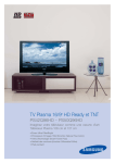 TV Plasma 16/9e HD Ready et TNT