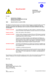 Product Safety Notification 5309527-1FR Rev 1