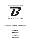 Manuel d`utilisation / User manual P-50 Black P-50 White P