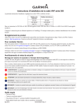 Instructions d`installation de la radio VHF série 300