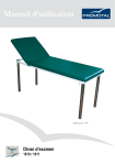 Manuel d`utilisation - Table-de-massage