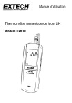 Thermomètre numérique de type J/K