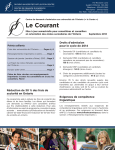 Le Courant : Mise à jour semestrielle pour conseillères et