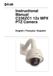 C336ZC1 12x MPX PTZ Camera Instructional Manual