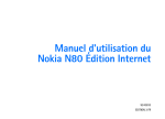 Manuel d`utilisation du Nokia N80 Édition Internet