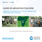 Guide de médiation foncière : Basé sur l