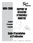 rdm-2000 Guide d`installation et d`utilisation