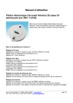 Manuel d`utilisation Pilulier &eacute;lectronique Carrousel Advance