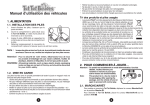 Manuel d`utilisation des véhicules