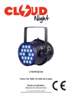 C-PARRGB/108 Power Par RGB 18 LEDs de 6 watts Notice d