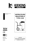 ASPIRATEURS INDUSTRIELS TYPE C335