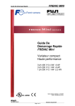 Guide De D&eacute;marrage Rapide FRENIC Mini Variateur compact