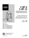 Tennant V-BP-6/10 NA Operator Manual