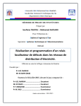 Réalisation et programmation d`un relais localisateur de