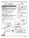 Cutter pour passe-partout de 3 mm Mod&egrave;le 5000 Manuel D`utilisation