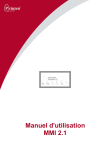 Manuel d`utilisation MMI 2.1